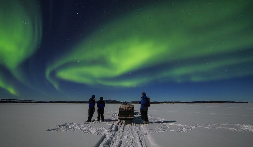 Inari, Finlandia, Navidad Auroras boreales (1)